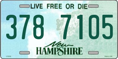 NH license plate 3787105