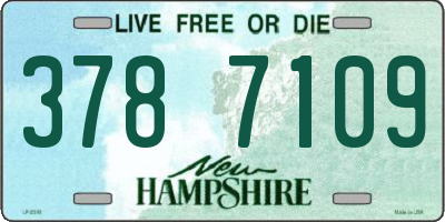 NH license plate 3787109