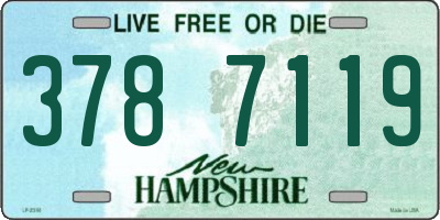 NH license plate 3787119