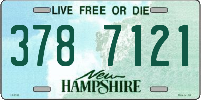 NH license plate 3787121