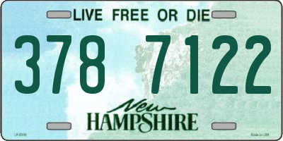 NH license plate 3787122