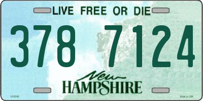 NH license plate 3787124