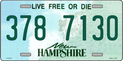 NH license plate 3787130