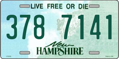 NH license plate 3787141