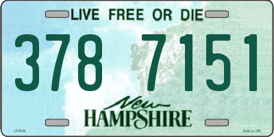 NH license plate 3787151