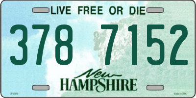 NH license plate 3787152