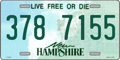 NH license plate 3787155