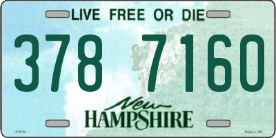NH license plate 3787160