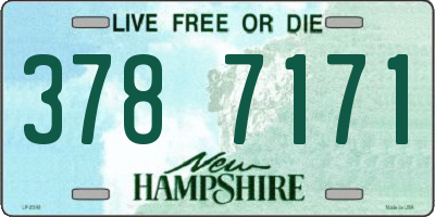 NH license plate 3787171