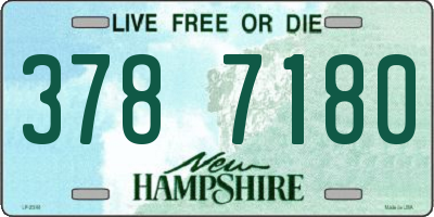 NH license plate 3787180