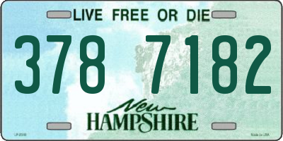 NH license plate 3787182