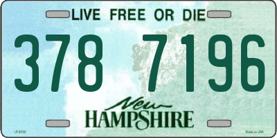 NH license plate 3787196