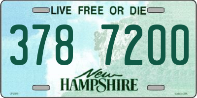NH license plate 3787200