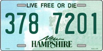 NH license plate 3787201