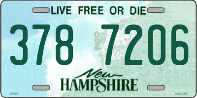 NH license plate 3787206