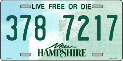 NH license plate 3787217