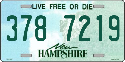 NH license plate 3787219