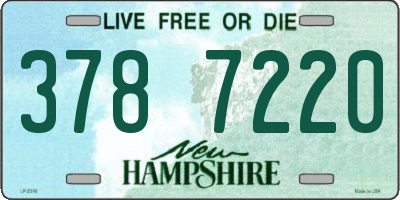 NH license plate 3787220
