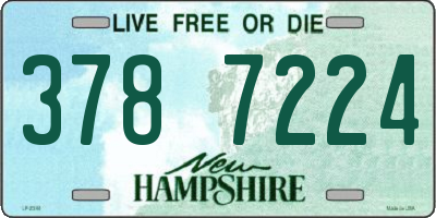NH license plate 3787224