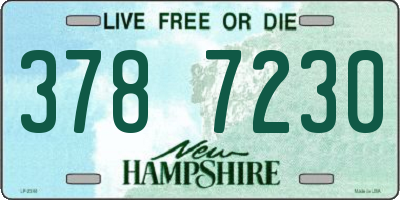 NH license plate 3787230