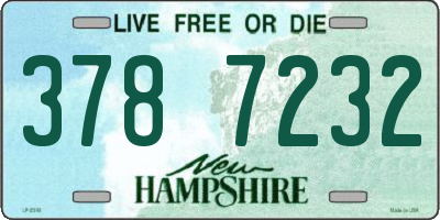 NH license plate 3787232