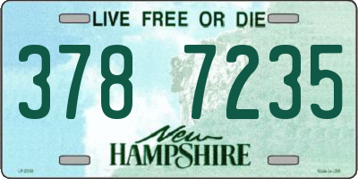 NH license plate 3787235