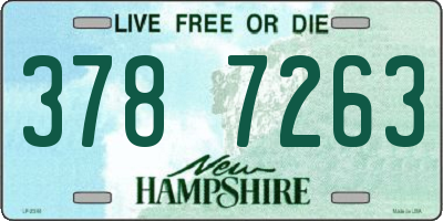NH license plate 3787263
