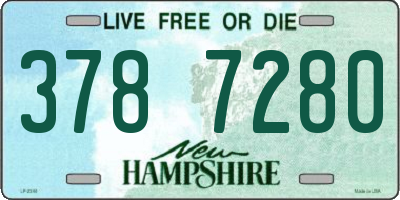 NH license plate 3787280