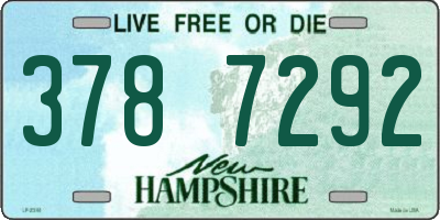 NH license plate 3787292
