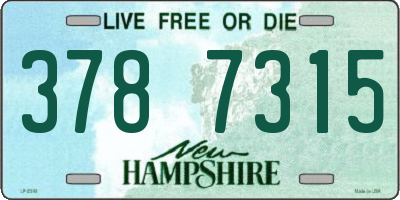 NH license plate 3787315