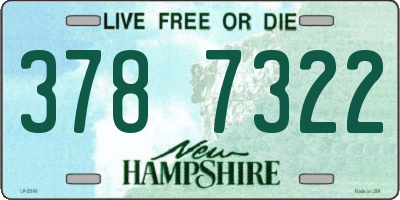 NH license plate 3787322