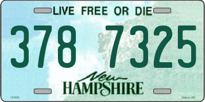 NH license plate 3787325