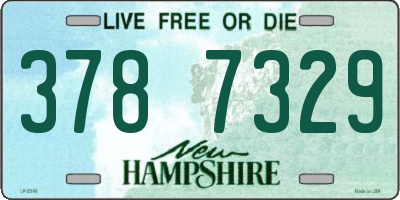 NH license plate 3787329