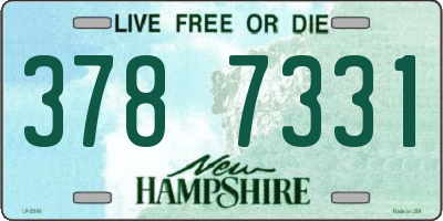NH license plate 3787331