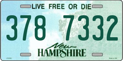 NH license plate 3787332