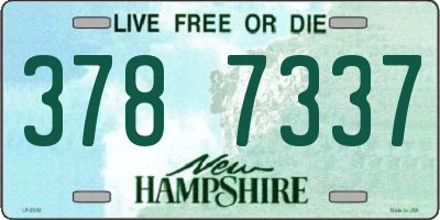 NH license plate 3787337