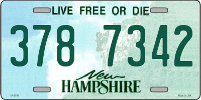 NH license plate 3787342