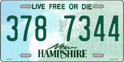 NH license plate 3787344
