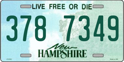 NH license plate 3787349