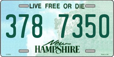 NH license plate 3787350