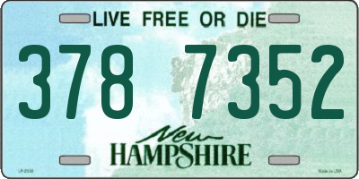 NH license plate 3787352