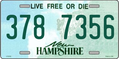 NH license plate 3787356
