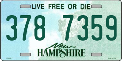 NH license plate 3787359