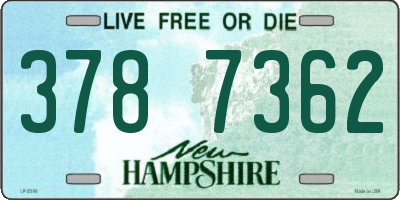NH license plate 3787362