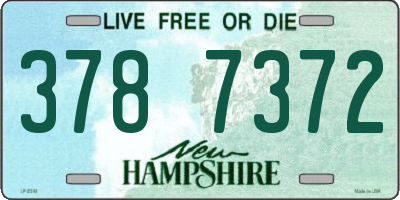 NH license plate 3787372