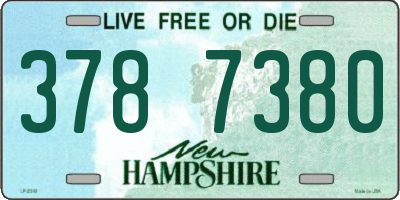 NH license plate 3787380
