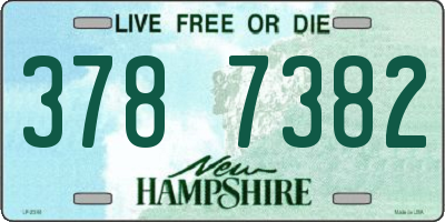 NH license plate 3787382