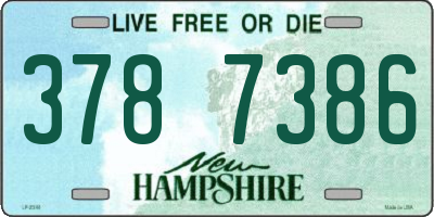 NH license plate 3787386