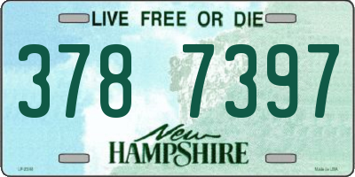 NH license plate 3787397