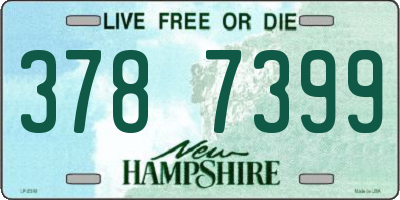 NH license plate 3787399